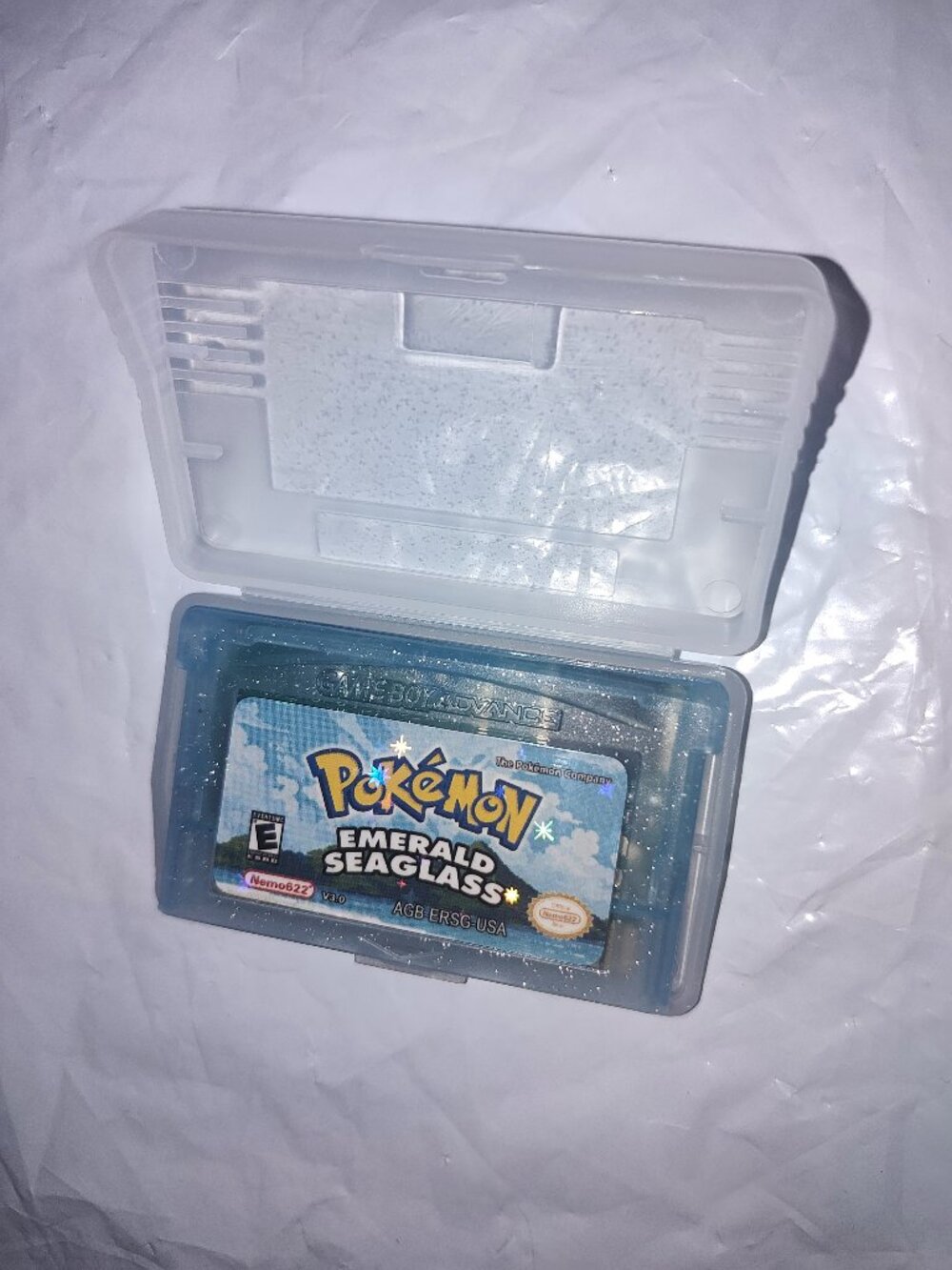 Pokemon Emerald Seaglass Version Game Boy Gameboy Advance GBA